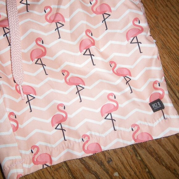 Boy Swimming Trunks w/ Flamingo Graphics - Picture 2 of 2
